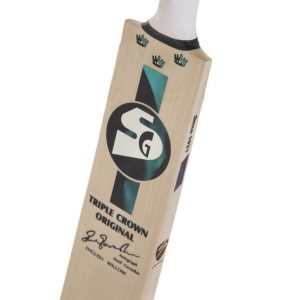 G Triple Crown Original Grade 1 traditionally shaped for superb stroke English Willow Cricket Bat